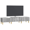 TV-skab Grå sonoma-eg 147 x 34,5 x 30 cm Konstrueret træ