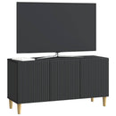 TV-skab Sort 99 x 34,5 x 50 cm Konstrueret træ