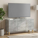 TV-skab Betongrå 99 x 34,5 x 50 cm Konstrueret træ