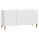 TV-skab Hvid højglans 99 x 34,5 x 50 cm Konstrueret træ