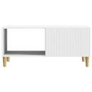 Sofabord Hvid 90 x 50 x 40 cm Konstrueret træ