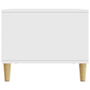 Sofabord Hvid 90 x 50 x 40 cm Konstrueret træ