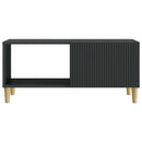 Sofabord Sort 90 x 50 x 40 cm Konstrueret træ