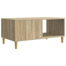 Sofabord Sonoma-eg 90 x 50 x 40 cm Konstrueret træ