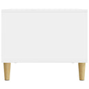 Sofabord Hvid højglans 90 x 50 x 40 cm Konstrueret træ