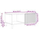 Sofabord Gammelt træ 90 x 50 x 40 cm Konstrueret træ
