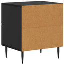 Natskab med skuffe Sort 43 x 34,5 x 47,5 cm Konstrueret træ