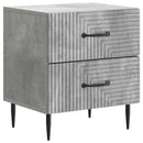 Natskab 2 pcs Betongrå 43 x 34,5 x 47,5 cm Konstrueret træ