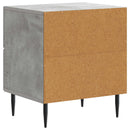 Natskab 2 pcs Betongrå 43 x 34,5 x 47,5 cm Konstrueret træ