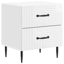 Natskab 2 pcs Hvid højglans 43 x 34,5 x 47,5 cm Konstrueret træ