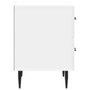Natskab 2 pcs Hvid højglans 43 x 34,5 x 47,5 cm Konstrueret træ