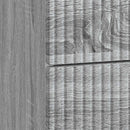 Natskab 2 pcs Grå sonoma-eg 43 x 34,5 x 47,5 cm Konstrueret træ