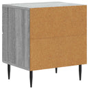 Natskab 2 pcs Grå sonoma-eg 43 x 34,5 x 47,5 cm Konstrueret træ