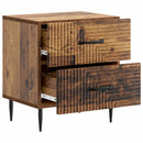 Natskab 2 pcs Gammelt træ 43 x 34,5 x 47,5 cm Konstrueret træ