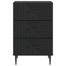 Natskab med skuffe Sort 43 x 41 x 66,5 cm Konstrueret træ