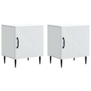 Natskab 2 pcs Hvid 43 x 34,5 x 50 cm Konstrueret træ