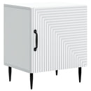 Natskab 2 pcs Hvid 43 x 34,5 x 50 cm Konstrueret træ