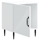 Natskab 2 pcs Hvid 43 x 34,5 x 50 cm Konstrueret træ