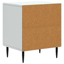 Natskab 2 pcs Hvid 43 x 34,5 x 50 cm Konstrueret træ