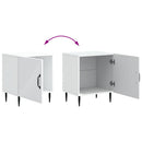 Natskab 2 pcs Hvid 43 x 34,5 x 50 cm Konstrueret træ