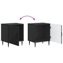 Natskab 2 pcs Sort 43 x 34,5 x 50 cm Konstrueret træ