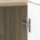Natskab 2 pcs Sonoma-eg 43 x 34,5 x 50 cm Konstrueret træ
