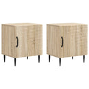 Natskab 2 pcs Sonoma-eg 43 x 34,5 x 50 cm Konstrueret træ