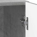 Natskab 2 pcs Betongrå 43 x 34,5 x 50 cm Konstrueret træ