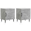 Natskab 2 pcs Betongrå 43 x 34,5 x 50 cm Konstrueret træ