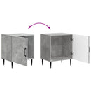 Natskab 2 pcs Betongrå 43 x 34,5 x 50 cm Konstrueret træ