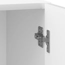 Natskab 2 pcs Hvid højglans 43 x 34,5 x 50 cm Konstrueret træ