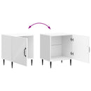 Natskab 2 pcs Hvid højglans 43 x 34,5 x 50 cm Konstrueret træ