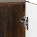 Natskab 2 pcs Røget eg 43 x 34,5 x 50 cm Konstrueret træ
