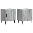 Natskab 2 pcs Grå sonoma-eg 43 x 34,5 x 50 cm Konstrueret træ