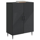Sideboard Sort 66 x 34,5 x 89,5 cm Konstrueret træ