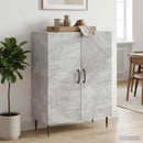 Sideboard Betongrå 66 x 34,5 x 89,5 cm Konstrueret træ