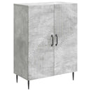 Sideboard Betongrå 66 x 34,5 x 89,5 cm Konstrueret træ