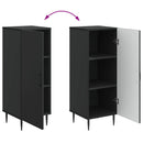 Sideboard Sort 33 x 34,5 x 89,5 cm Konstrueret træ
