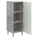 Sideboard Betongrå 33 x 34,5 x 89,5 cm Konstrueret træ