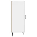 Sideboard Hvid højglans 33 x 34,5 x 89,5 cm Konstrueret træ