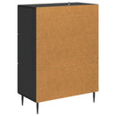 Skuffeskab Sort 66 x 34,5 x 89,5 cm Konstrueret træ