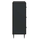 Skuffeskab Sort 66 x 34,5 x 89,5 cm Konstrueret træ