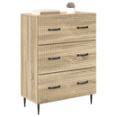 Skuffeskab Sonoma-eg 66 x 34,5 x 89,5 cm Konstrueret træ