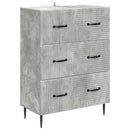 Skuffeskab Betongrå 66 x 34,5 x 89,5 cm Konstrueret træ