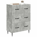 Skuffeskab Betongrå 66 x 34,5 x 89,5 cm Konstrueret træ