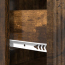 Skuffeskab Røget eg 66 x 34,5 x 89,5 cm Konstrueret træ