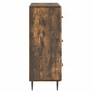 Skuffeskab 66 x 34,5 x 89,5 cm Konstrueret træ Røget eg