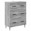 Skuffeskab 66 x 34,5 x 89,5 cm Konstrueret træ Grå Sonoma