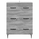 Skuffeskab Grå Sonoma 66 x 34,5 x 89,5 cm Konstrueret træ