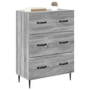 Skuffeskab 66 x 34,5 x 89,5 cm Konstrueret træ Grå Sonoma
